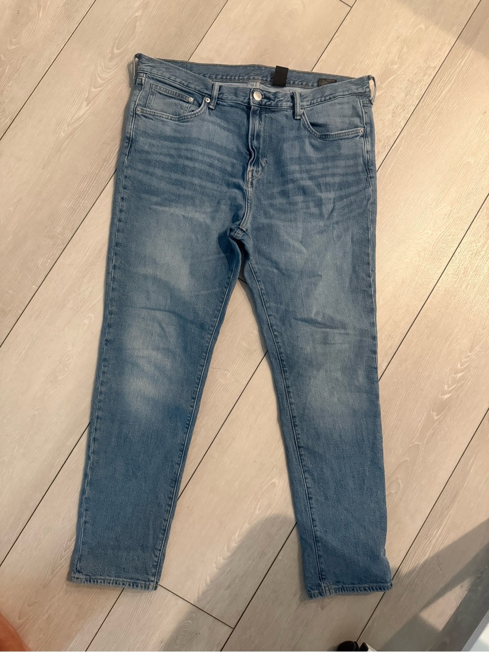 Men's Slim Straight Light Blue Jeans